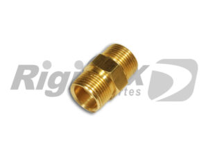 ENTRERROSCA PARA CAÑO DE 8 MM ROSCA 14 X 1.5 TUBO-TUBO DE BRONCE